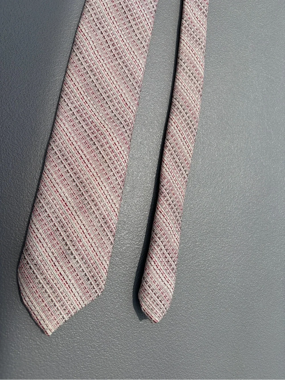 Haulinetrigere Men's Woven Pink Pattern Tie